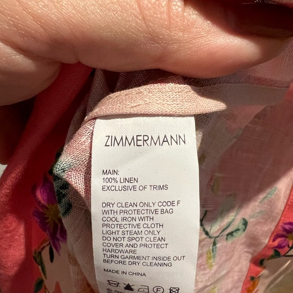NWOT Zimmermann Mini Dress - Picture 7 of 7